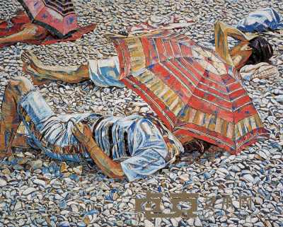 刘明 1995年作 《夏日海滩》 130×160cm